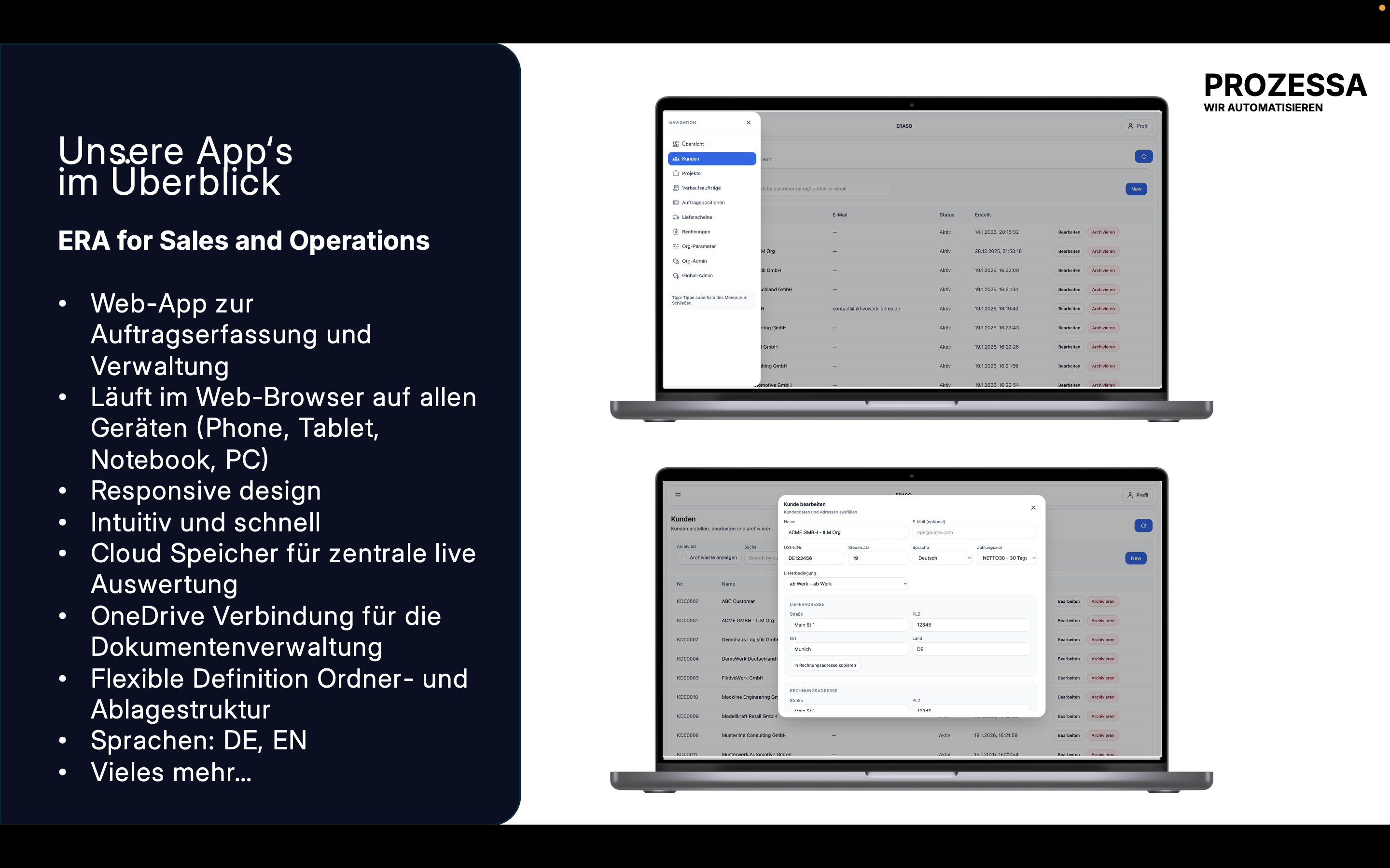ERASO – Ihre effiziente Auftragsverwaltung