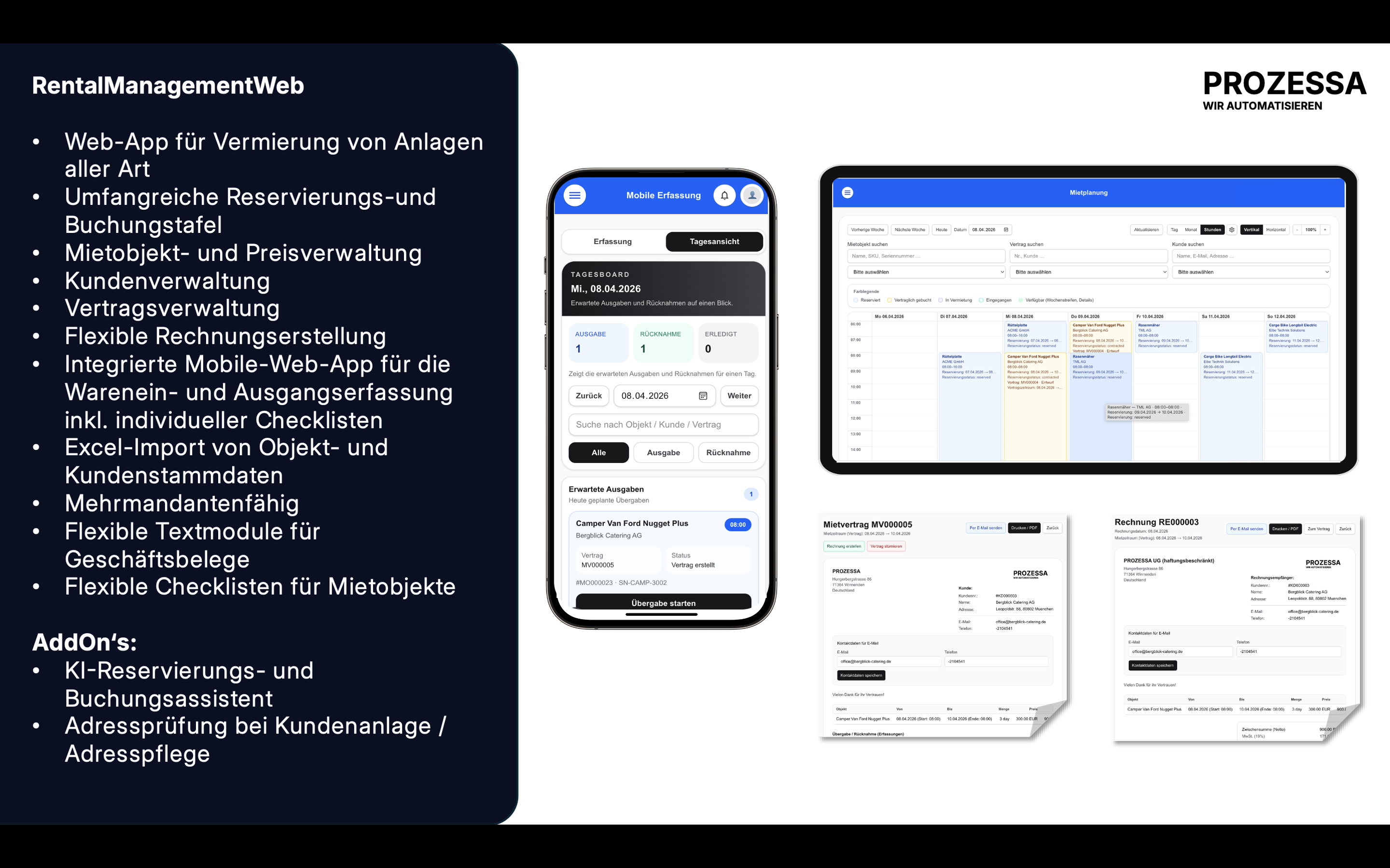 RentalManagementWeb App – Digitale Vermietungsprozesse