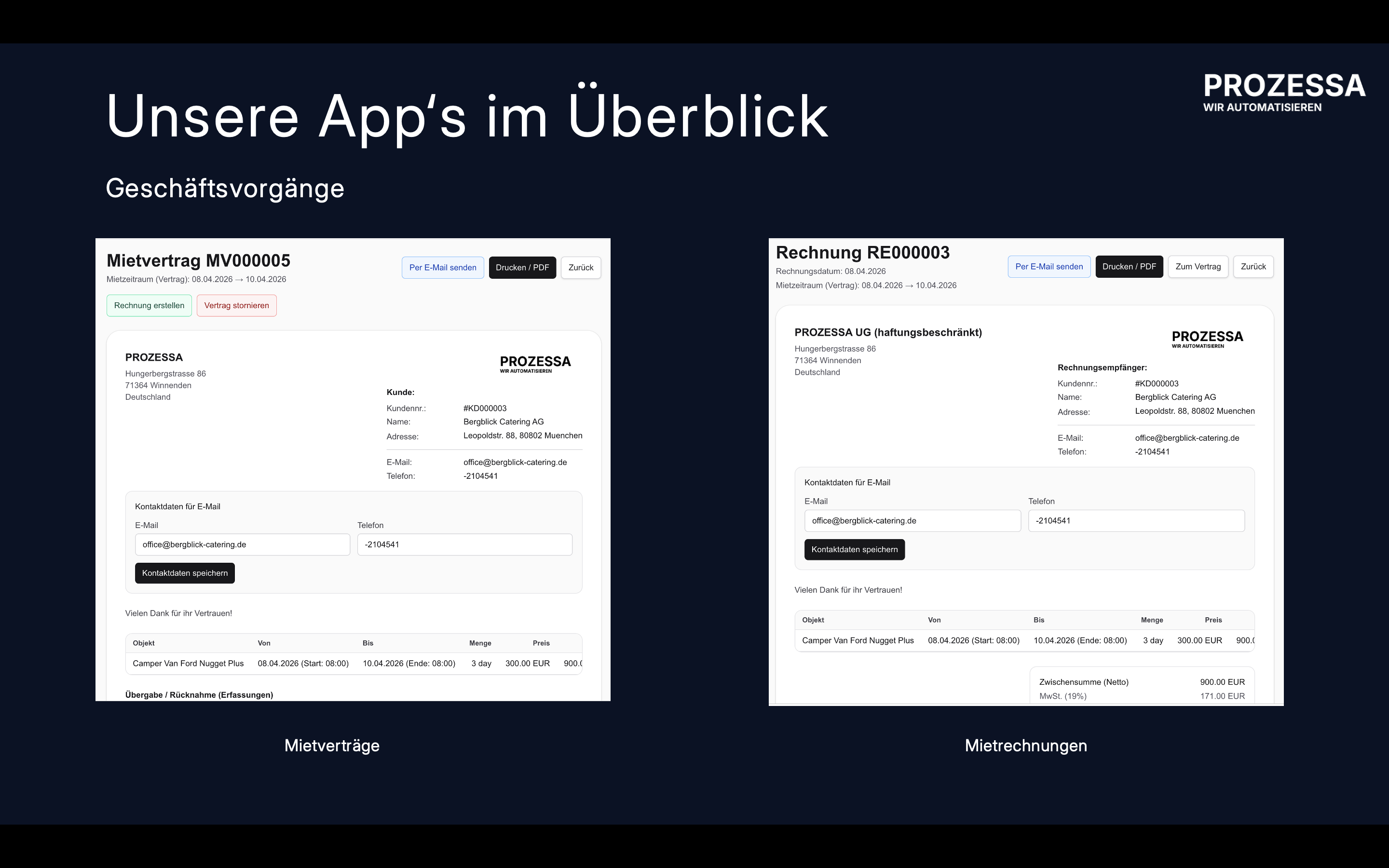 RentalManagementWeb App – Digitale Vermietungsprozesse