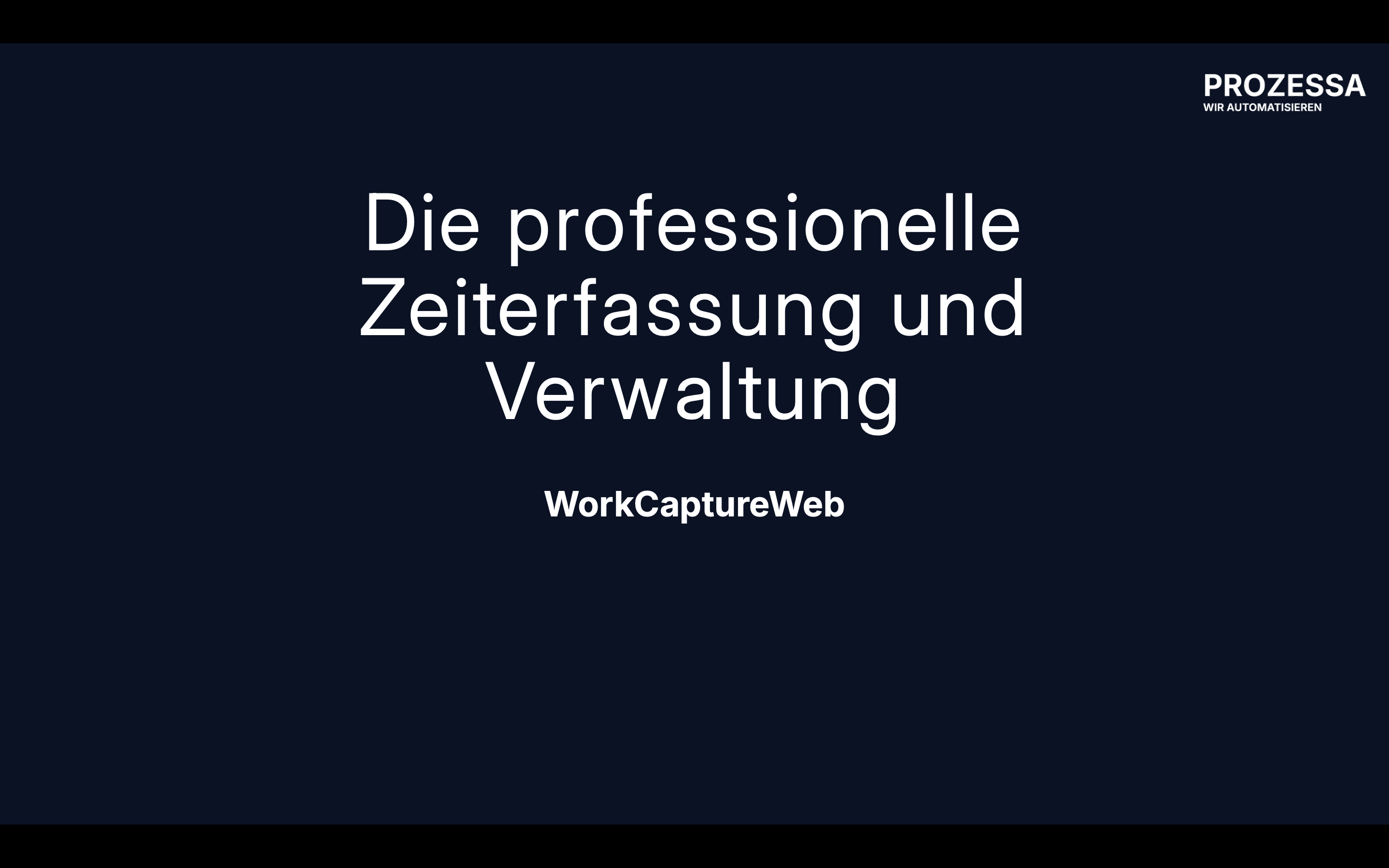 WorkCaptureWeb App – Professionelle Zeiterfassung